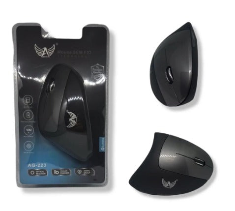 Mouse Vertical Ergonômico - Projetado para evita esforços e movimentos repetitivos que podem ocasionar lesões