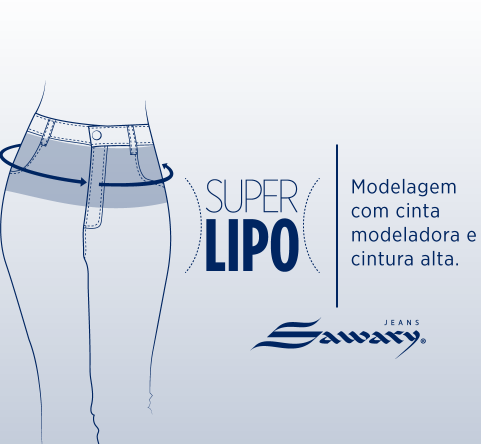 Calça Sarja Sawary Super Lipo - Ajuste perfeito no corpo