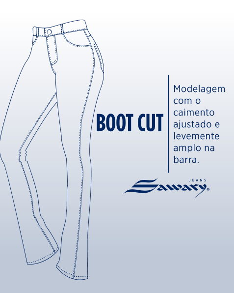 Calça  Boot Cut SAWARY - Caimento mais justo